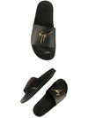 19FW RM90068 007 Gold Logo Slippers Black Men’s Shoes TR - GIUSEPPE ZANOTTI - BALAAN 7