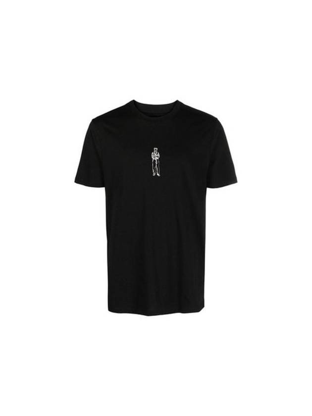 Horizontal Logo Crew Neck Short Sleeve T-Shirt Black - CP COMPANY - BALAAN 2