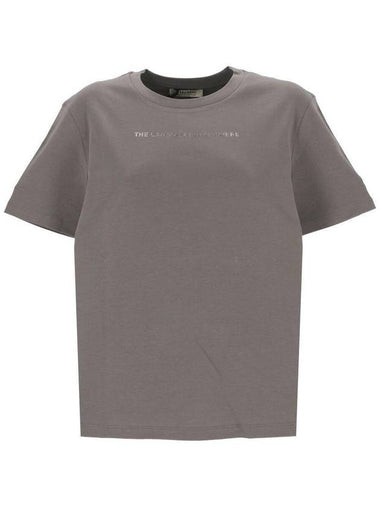 Quieto Cotton Short Sleeve T-Shirt Grey - S MAX MARA - BALAAN 1