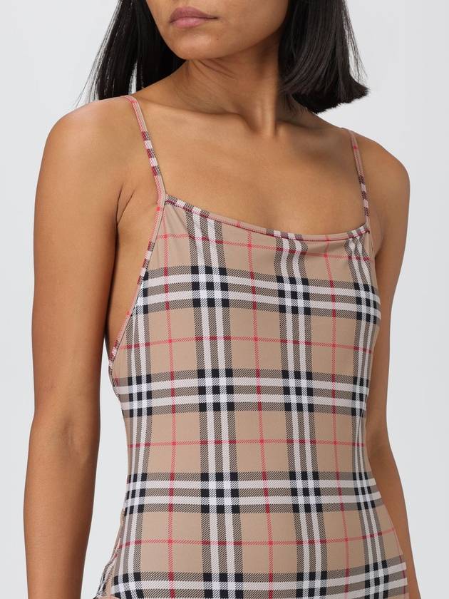 Women's Vintage Check One-Piece Swimsuit Beige - BURBERRY - BALAAN 5