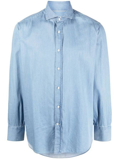 Long Sleeve Shirt MR6830028C008 Light Blue - BRUNELLO CUCINELLI - BALAAN 2