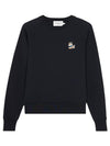 Women's Dressed Fox Patch Adjusted Sweatshirt Black - MAISON KITSUNE - BALAAN 2