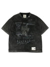 distressed cat print t shirt - MIHARA YASUHIRO - BALAAN 2