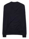 Superfine Crew neck Wool Knitted Sweater Black - PRADA - BALAAN 3