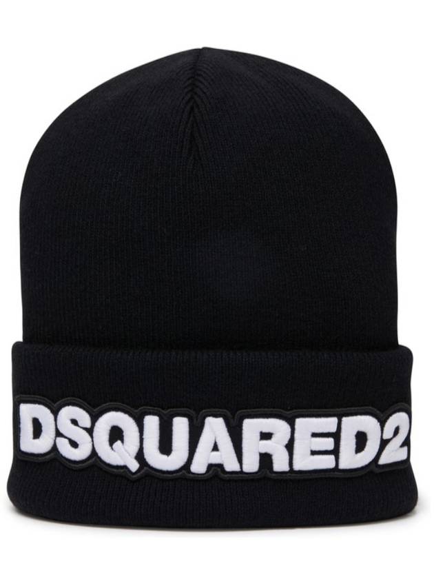 Embroidered logo wool beanie KNM0001 15040001 - DSQUARED2 - BALAAN 1