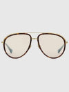 Eyewear Aviator Frame Sunglasses Gold Tone Metal - GUCCI - BALAAN 2