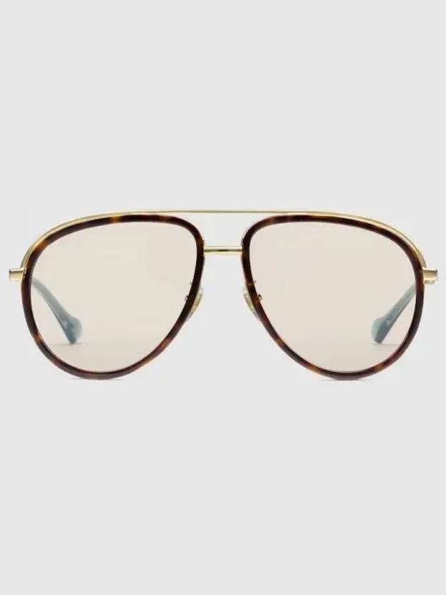 Eyewear Aviator Frame Sunglasses Gold Tone Metal - GUCCI - BALAAN 2