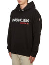 Logo Print Hoodie Black - MONCLER - BALAAN 3