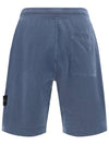 Wappen Patch Old Regular Fit Shorts Avio Blue - STONE ISLAND - BALAAN 3