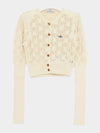 Samantha Cropped Cardigan Ivory - VIVIENNE WESTWOOD - BALAAN 1