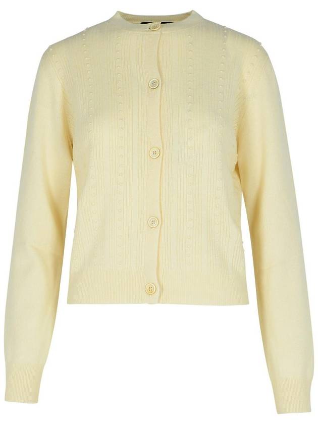 Fabiana Filippi Cream Wool Blend Sweater - FABIANA FILIPPI - BALAAN 1