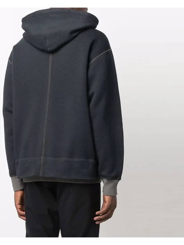 Shadow Project Wappen Patch Hoodie Charcoal - STONE ISLAND - BALAAN 4