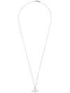 Thin Lines Flat ORB Necklace Silver - VIVIENNE WESTWOOD - BALAAN 2