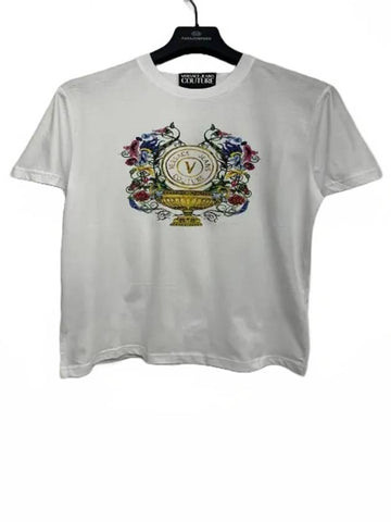 74GAHF01 White Garden TShirt - VERSACE - BALAAN 1