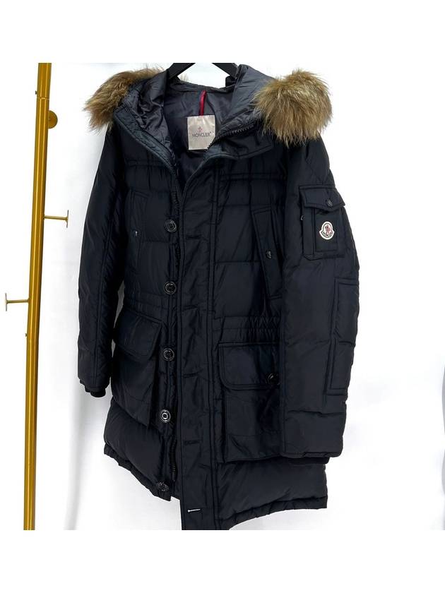 Afton long padded hooded jumper navy size 1 - MONCLER - BALAAN 4