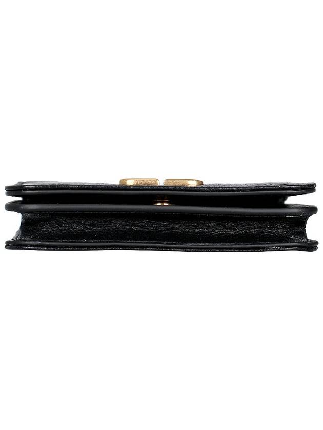 Logo Plaque Monaco Card Wallet Black - BALENCIAGA - BALAAN 7