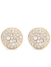 Sublima Crystal Stud Earrings Gold - SWAROVSKI - BALAAN 1