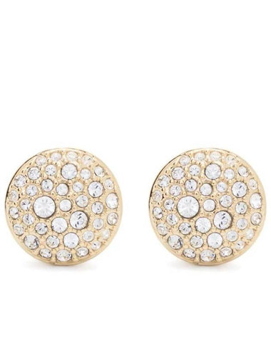 Sublima Crystal Stud Earrings Gold - SWAROVSKI - BALAAN 1