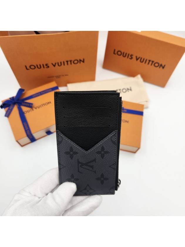 Monogram Coin Card Holder Black - LOUIS VUITTON - BALAAN 4