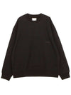 Leather Patch Sweatshirt Black - WOOYOUNGMI - BALAAN 2