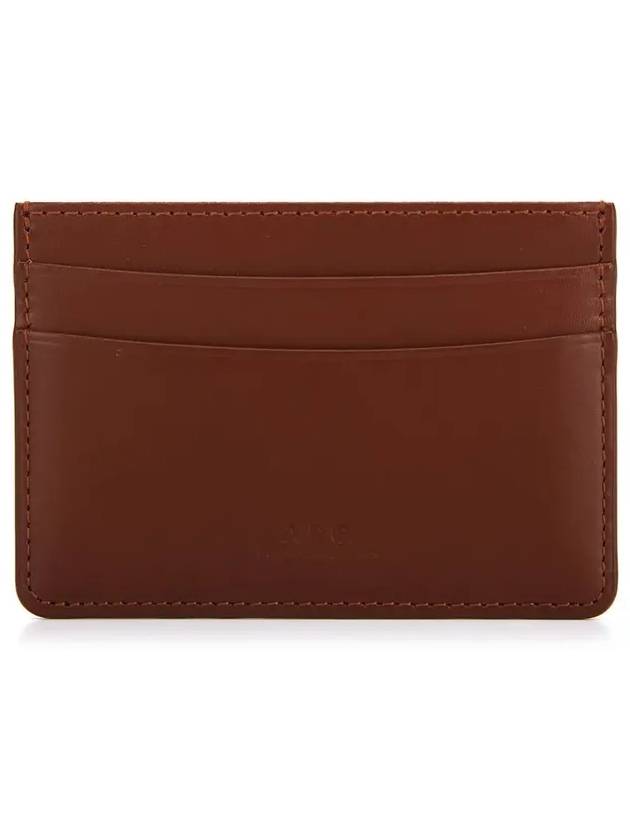 Andre Logo Card Wallet Nut Brown - A.P.C. - BALAAN 6