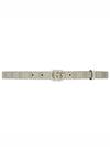 GG Marmont Thin Leather Belt Beige - GUCCI - BALAAN 2