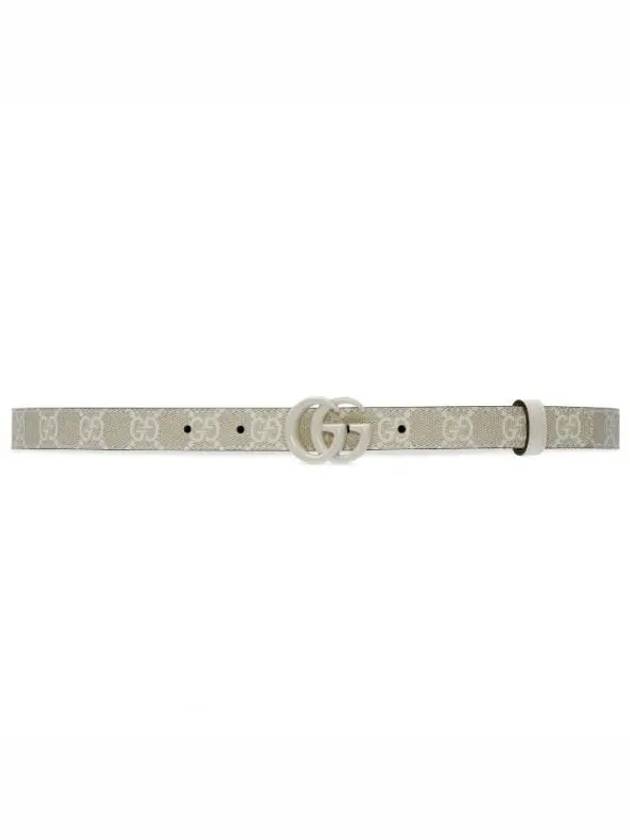 GG Marmont Thin Leather Belt Beige - GUCCI - BALAAN 2