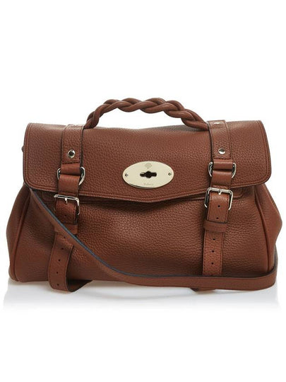 Alexa Medium Heavy Grain Tote Bag Chestnut - MULBERRY - BALAAN 2