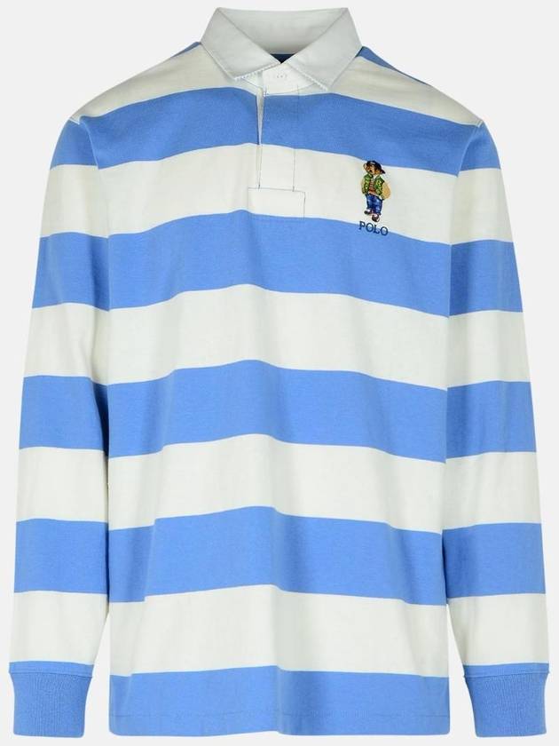 Striped Long Sleeve PK Shirt Blue - POLO RALPH LAUREN - BALAAN 1