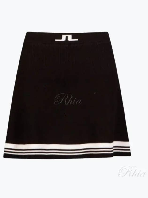 Women's Frida Striped Knit Skirt Black - J.LINDEBERG - BALAAN 2