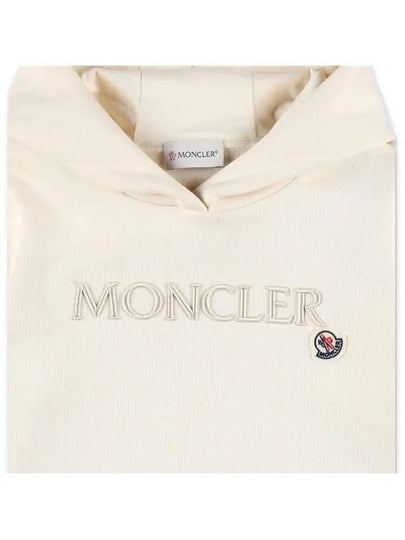 Moncler Kids 8 10 Logo Hoodie Ivory - MONCLER - BALAAN 2