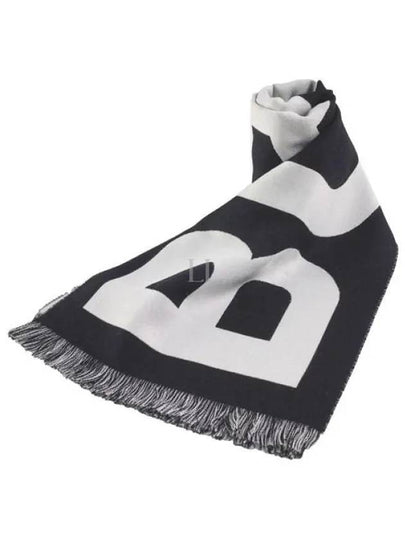 Big Logo Scarf Black - BURBERRY - BALAAN 2