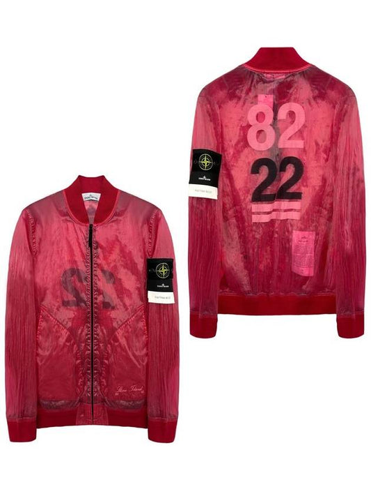 Men's Waffen Piatina Transparent Bomber Jacket Cyclamen - STONE ISLAND - BALAAN 2