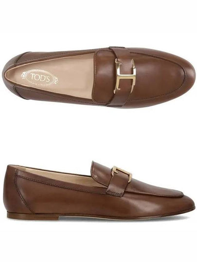 Tods T Timeless Leather Loafers Brown - TOD'S - BALAAN 2