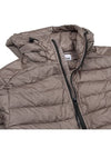 Loom Woven Chambers R Nylon Down TC Light Hoodie Down Jacket Dove Grey - STONE ISLAND - BALAAN 9