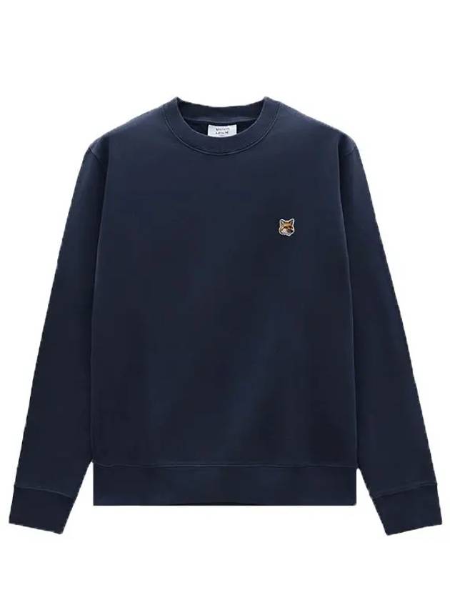 Fox Head Patch Regular Sweatshirt Midnight Blue - MAISON KITSUNE - BALAAN 2