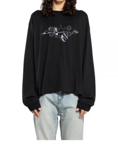 Tarot Print Boxy Fit Long Sleeve Shirt Black - GIVENCHY - BALAAN 2