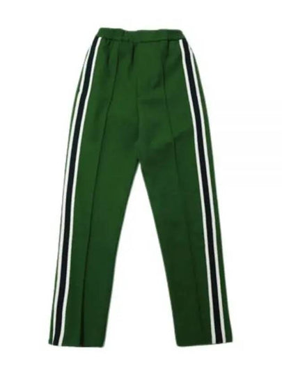 Striped Color Combination Track Pants Green - AMI - BALAAN 2