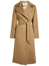 MANUELA Belted Camel Wool Coat 2421016012 001 - MAX MARA - BALAAN 1