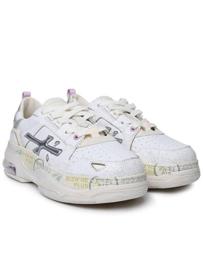 Premiata 'Draked' White Leather Sneakers - PREMIATA - BALAAN 2