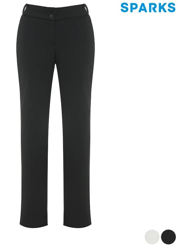 Women s side banding slim straight fit brushed long pants SN4LPA030 - SPARKS - BALAAN 2