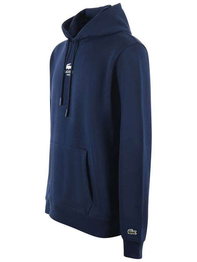 Print Hoodie Navy Blue - LACOSTE - BALAAN 3