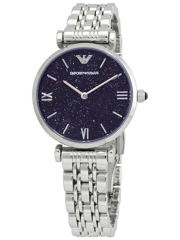 Emporio Armani Quartz Blue Dial Ladies Watch AR11091 - EMPORIO ARMANI - BALAAN 1