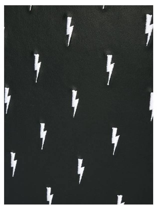 Lightning bolt embroidered clutch - NEIL BARRETT - BALAAN 4