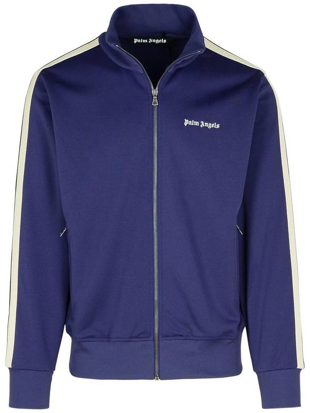 Palm Angels Classic Logo Track Jacket Navy Blue - PALM ANGELS - BALAAN 2