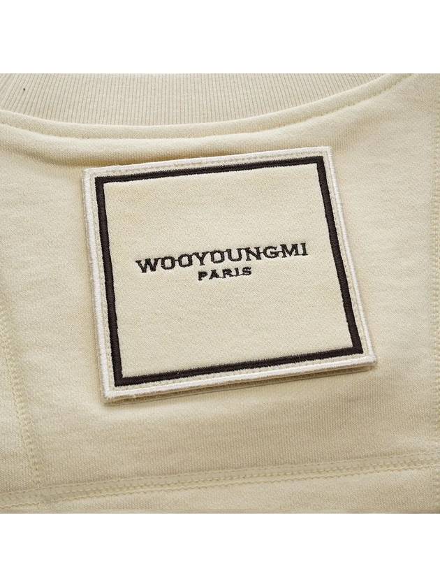 Square Label Sweatshirt Ivory - WOOYOUNGMI - BALAAN 6