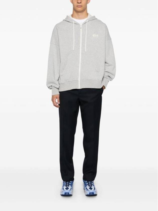 Star Logo Zip-Up Hoodie Melange Grey - GOLDEN GOOSE - BALAAN 9