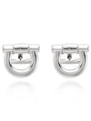 Gancini Logo Cufflinks Silver - SALVATORE FERRAGAMO - BALAAN 3