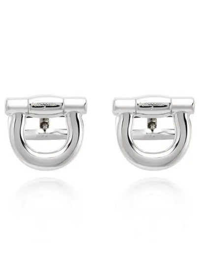 Gancini Logo Cufflinks Silver - SALVATORE FERRAGAMO - BALAAN 2