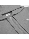 Triomphe Wool Zip-Up Hoodie Medium Grey - CELINE - BALAAN 3